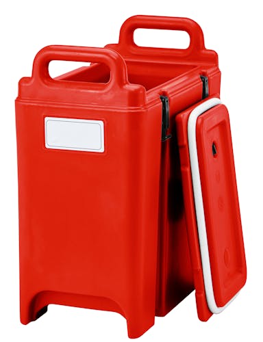 Cambro 100LCD158 1 1/2 gal Camtainer Insulated Beverage Dispenser, Hot Red  - Yahoo Shopping