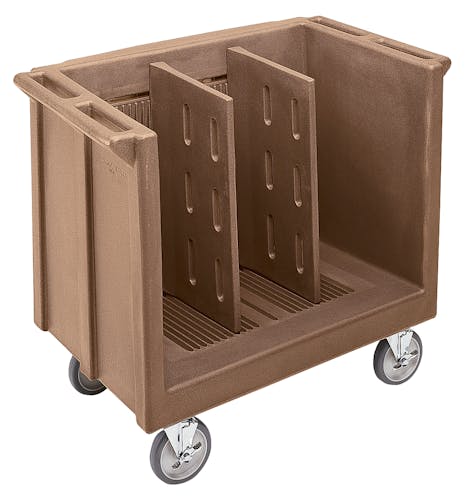 TDC30157 Coffee Beige Adjustable Tray & Dish Cart