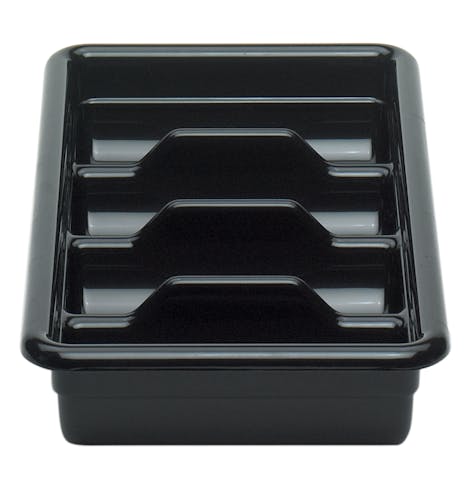 1120CBR110 Black Regal 4-Compartment Cutlery Box