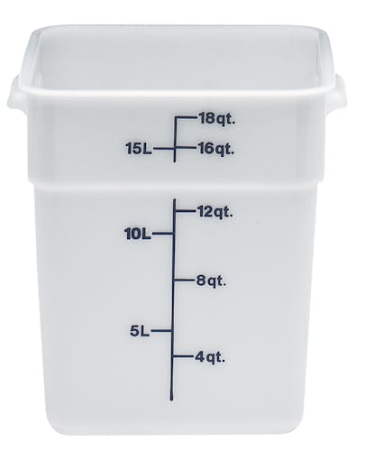 18SFSP148 18 QT Poly White Storage Container