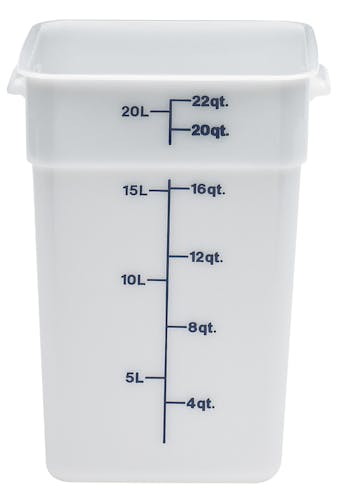 22SFSP148 22 QT Poly White Storage Container