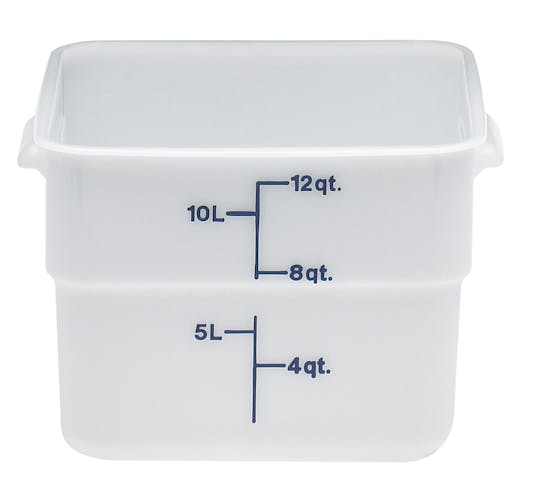 12SFSP148 12 QT Poly White Storage Container