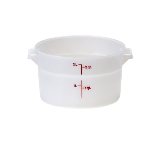 RFS2148 2 QT White Poly Round Container