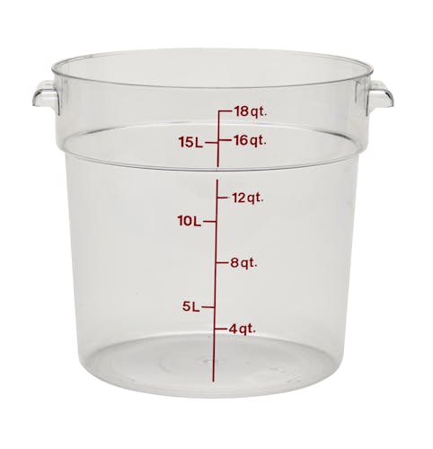RFSCW18135 Camwear Clear 18 QT Round Container