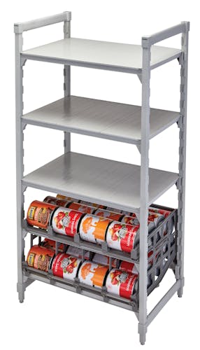 UCR10R8580 Single Can Rack on Shelving w Cans