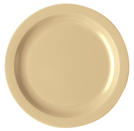 10CWNR133 Camwear Dinnerware Plate - Beige 10" Narrow Rim