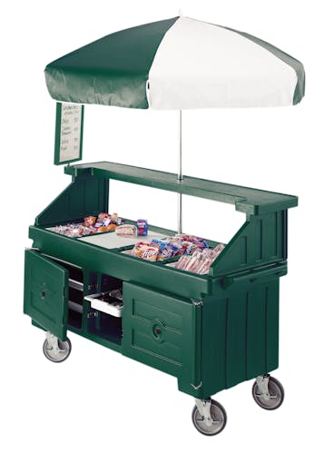 CVC724519 Kentucky Green Camcruiser Vending Cart - Back