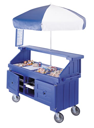 CVC724186 Navy Blue Camcruiser Vending Cart w/ Snacks