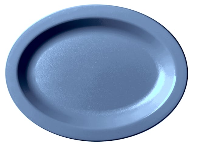 120CWP401 Camwear Dinnerware Slate Blue Oval Platter