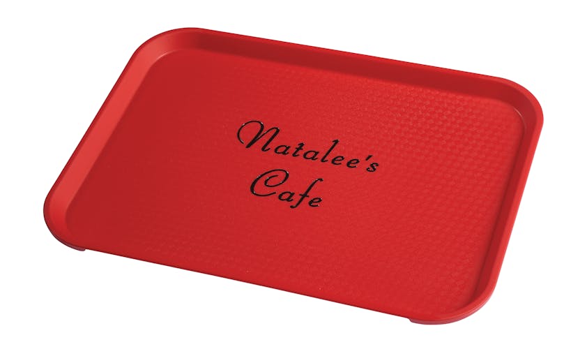 1216FFPER100 Natalee's Cafe Fast Food Tray - Personalized