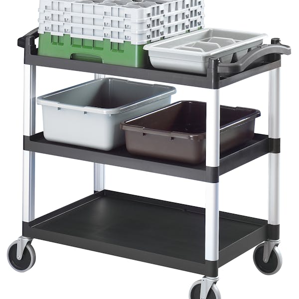 3 tiers Utility Service cart Medical cart with drawers White (Europe s