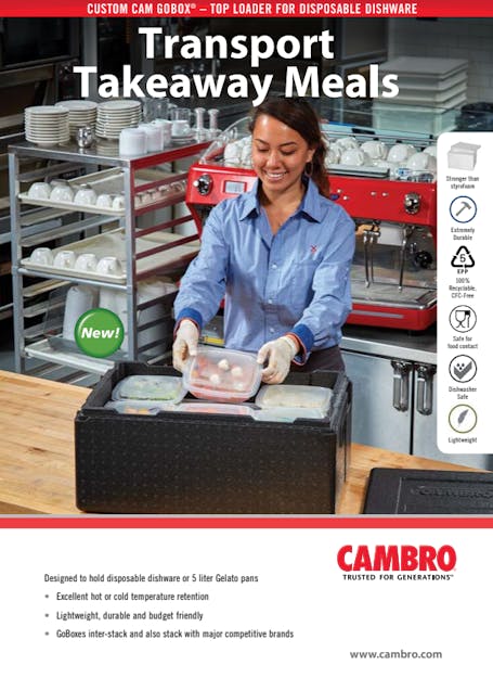 Cam GoBox ® Food Transporters