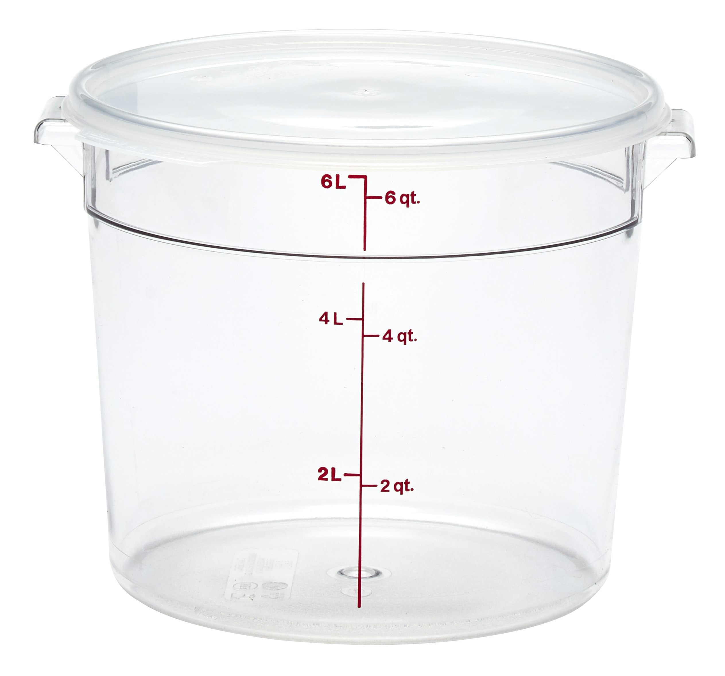 Cambro (RFS12PP190) 12 qt Round Polypropylene Food Storage Container -  Camwear®
