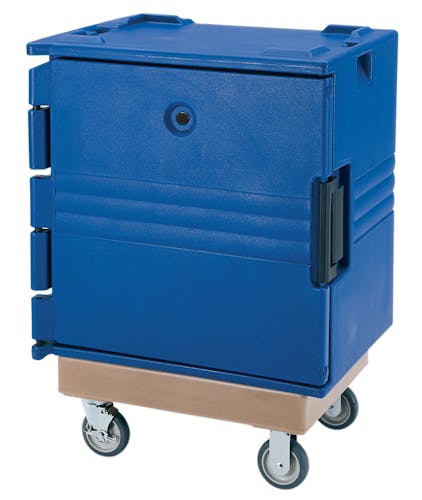 BK60407 Navy Blue 7-Rail Insulated Bakery Container w Dolly