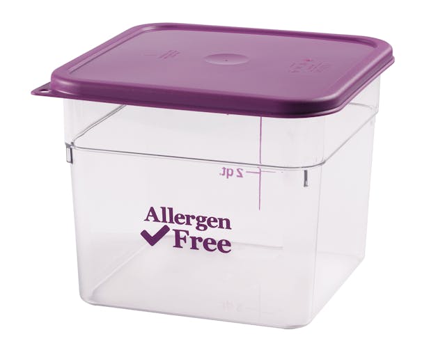 SFC6SCPP441 Allergen-Free Purple Square Cover w Container