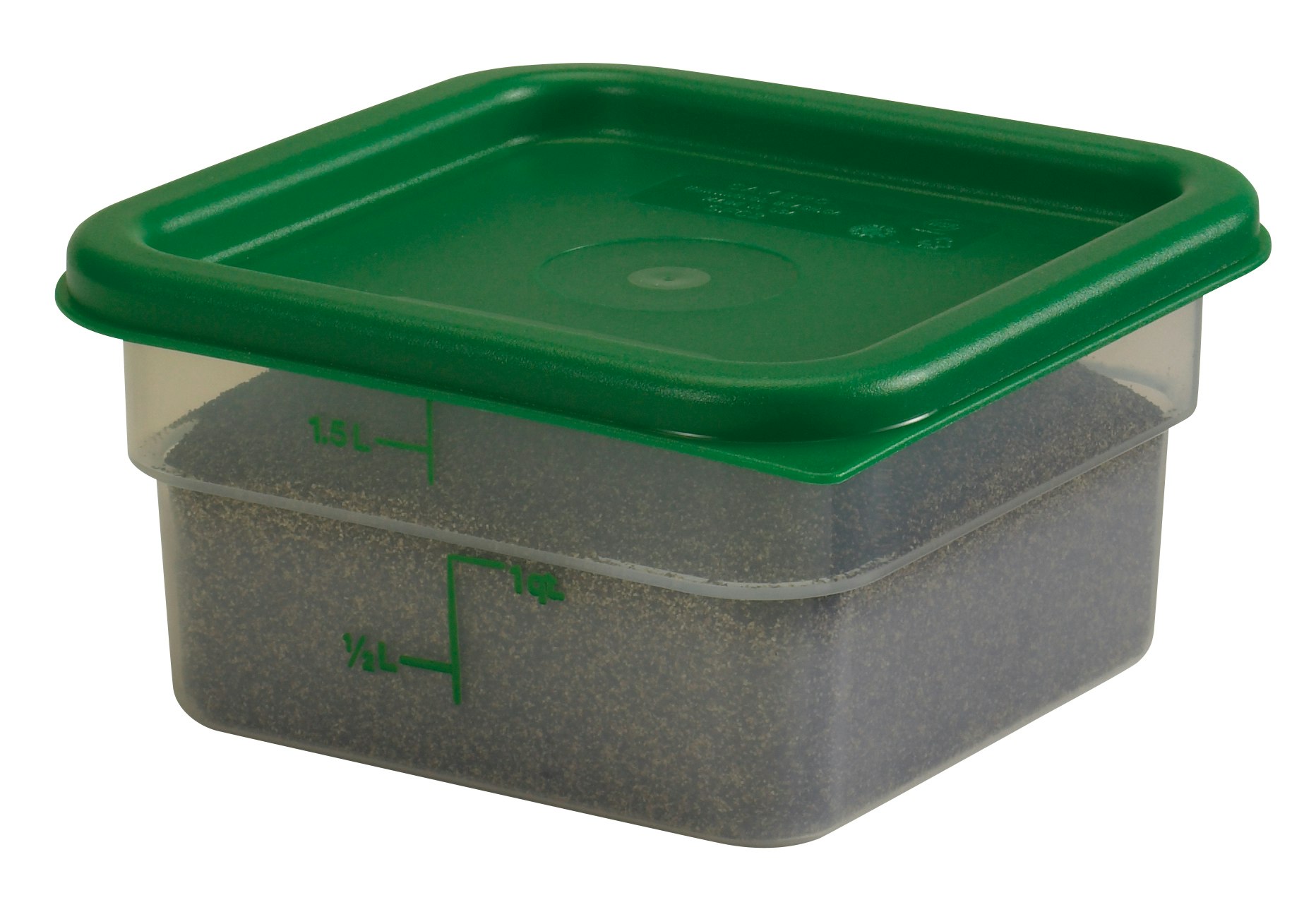 Cambro SFC6451 Winter Rose Square Polyethylene Lid for 6 Qt. and 8