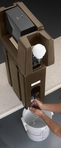 HWATD131 Handwash Accessory With Multi-Fold Towel Dispenser Dark Brown
