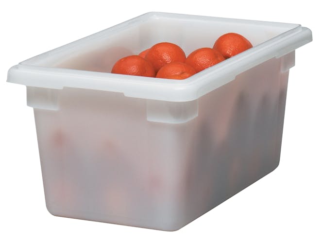 Vigor 26 x 18 x 9 White Polyethylene Food Storage Box with Lid