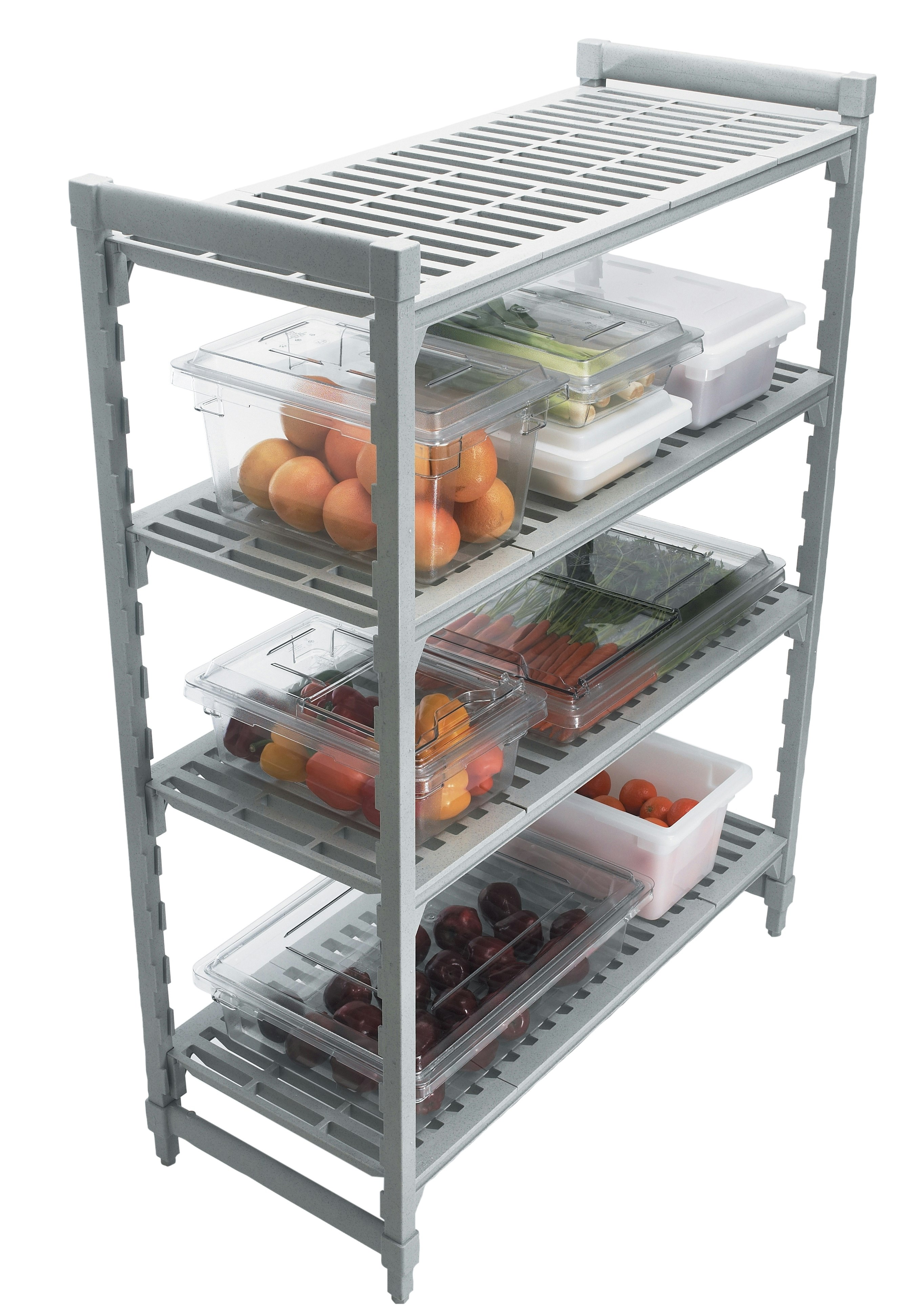 Premium Stationary Shelving Starter Units with Vented Shelves | Cambro