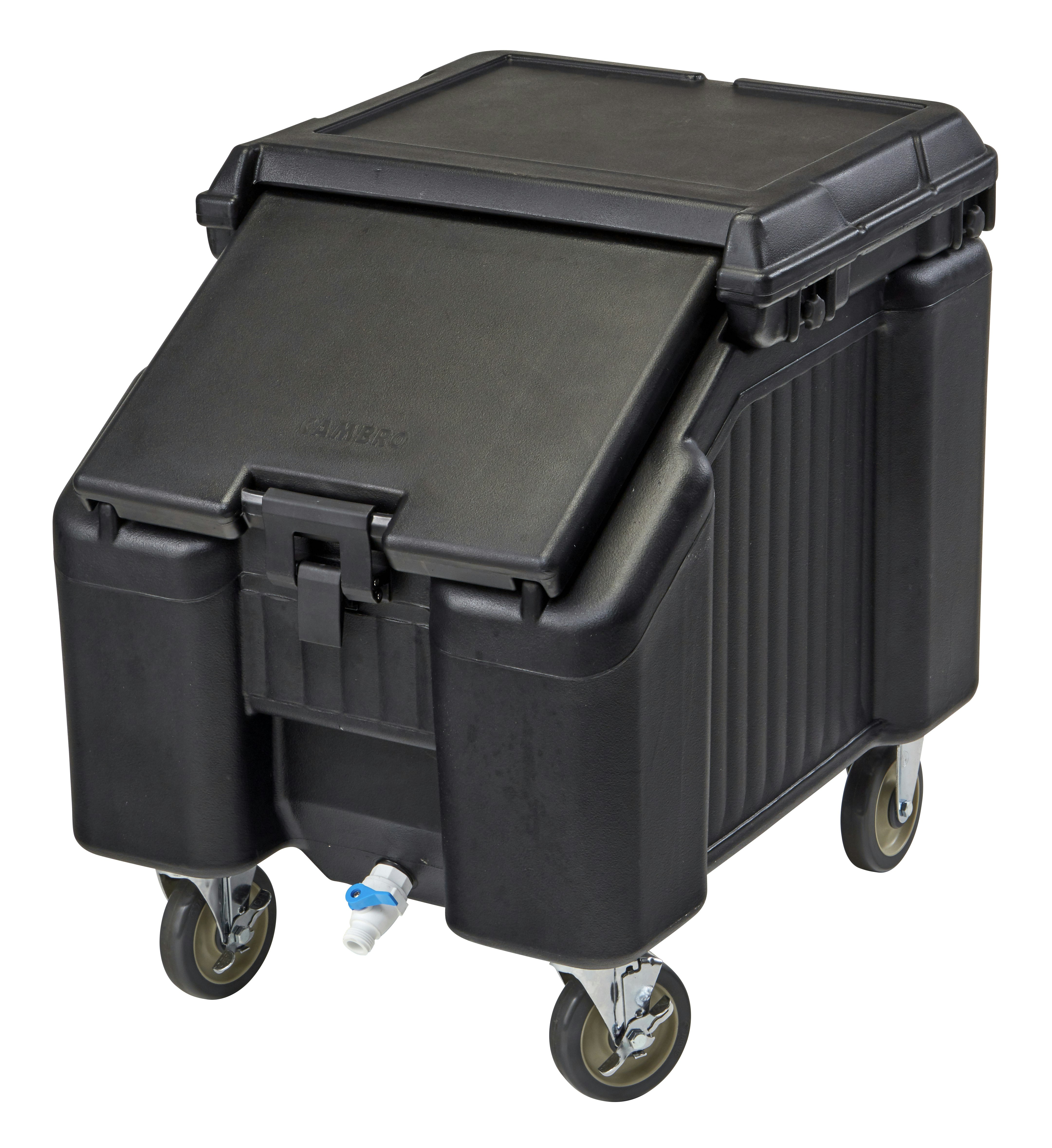 24 x 18 Stainless Steel Portable Ice Bin with Sliding Lid