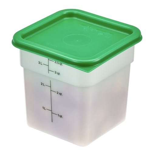 Cambro Containers With Lids - 2 Quart and 4 Quart Food Storage Set - 2 Pack
