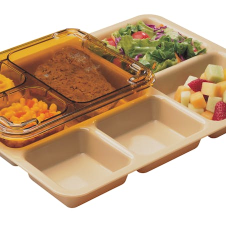Cook's Brand 630-9114CP 4-Compartment Correctional Meal Tray