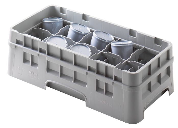 10HC414151 10 Compartment Half Size Cup Camrack® 4 1/4" Gray
