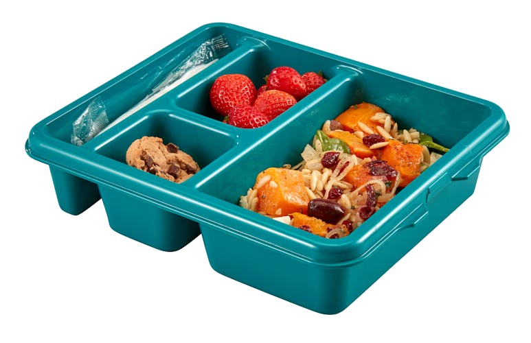 Basics 5 Compartment School Lunch Food Tray Eco-Friendly