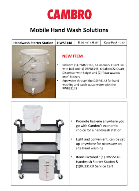 Handwash Starter Station Brochure
