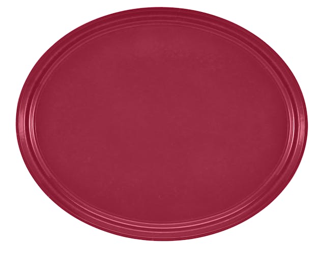 2500505 Camtray 19" X 24" Oval Cherry Red