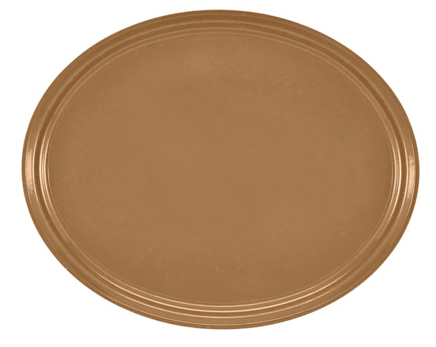2500508 Camtray 19" X 24" Oval Suede Brown