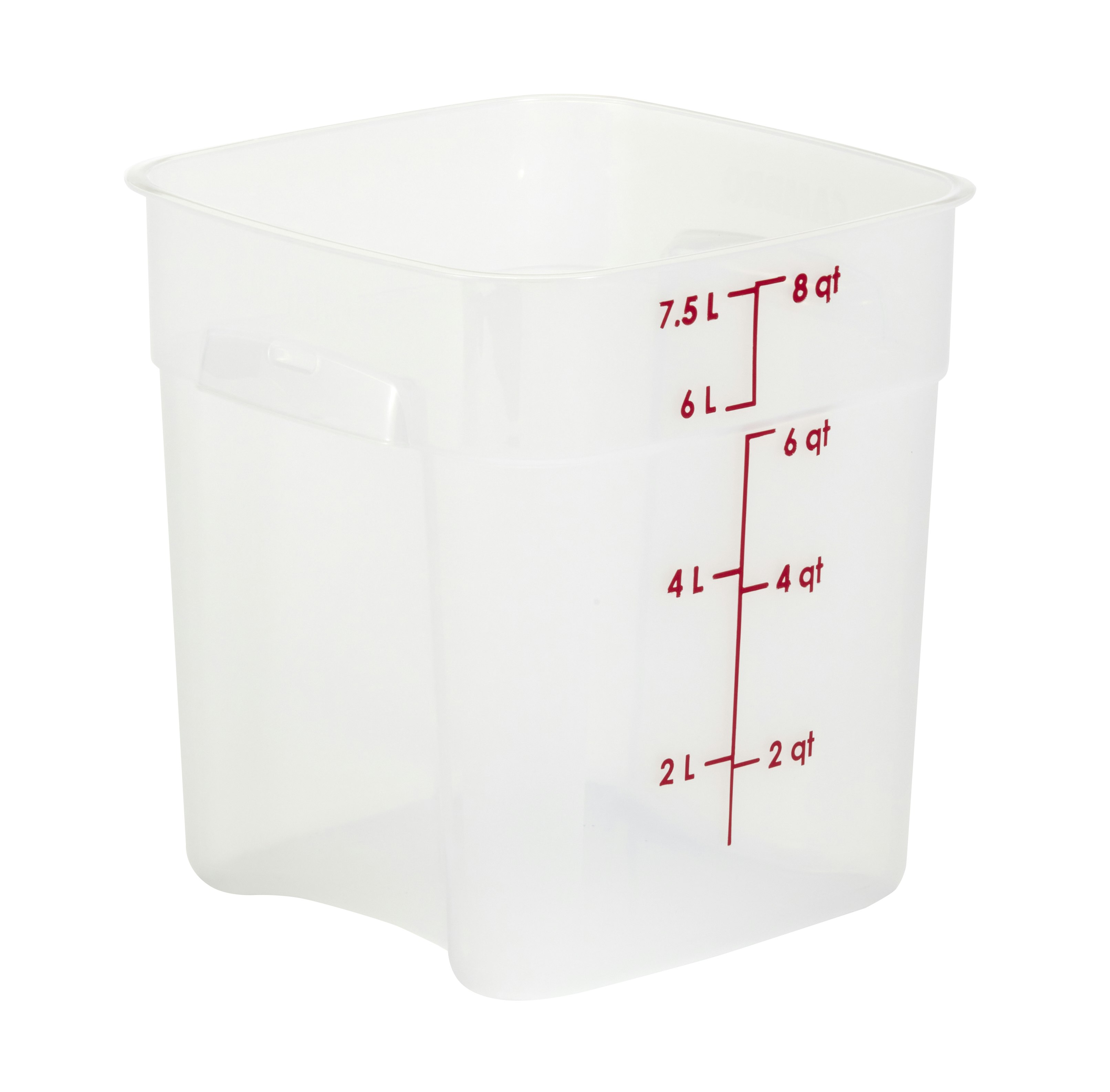 Cambro CamSquares® FreshPro 0.5 Qt. Translucent Square Polypropylene Food  Storage Container