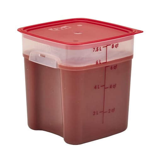 8SFSPROPP190 CamSquares FreshPro 8 QT Container with Easy Seal Cover