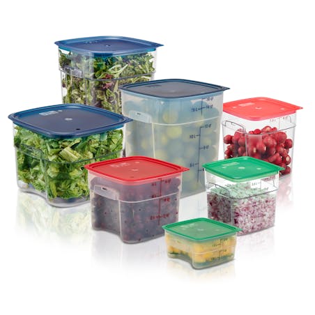 Sieral Clear 1/6 Size Food Pan Restaurant Containers with Lids Square  Cambro Food Storage Polycarbonate Salad Bar Containers Commercial Hotel  Pans for