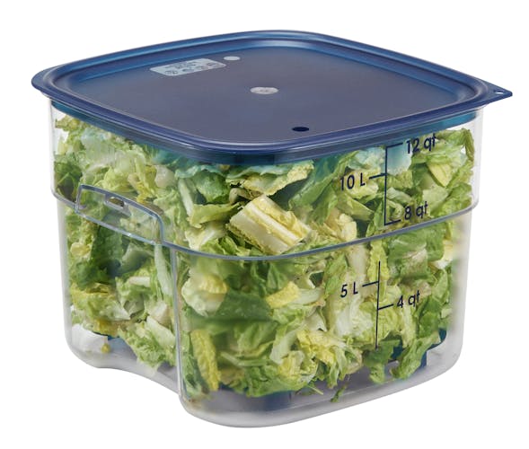 12SFSPROCW135 CamSquares FreshPro 12 QT Camwear Container With Easy Seal Cover and Drain Shelf
