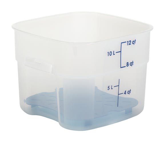 12SFSPROPP190 CamSquares FreshPro 12 QT Container with Drain Shelf