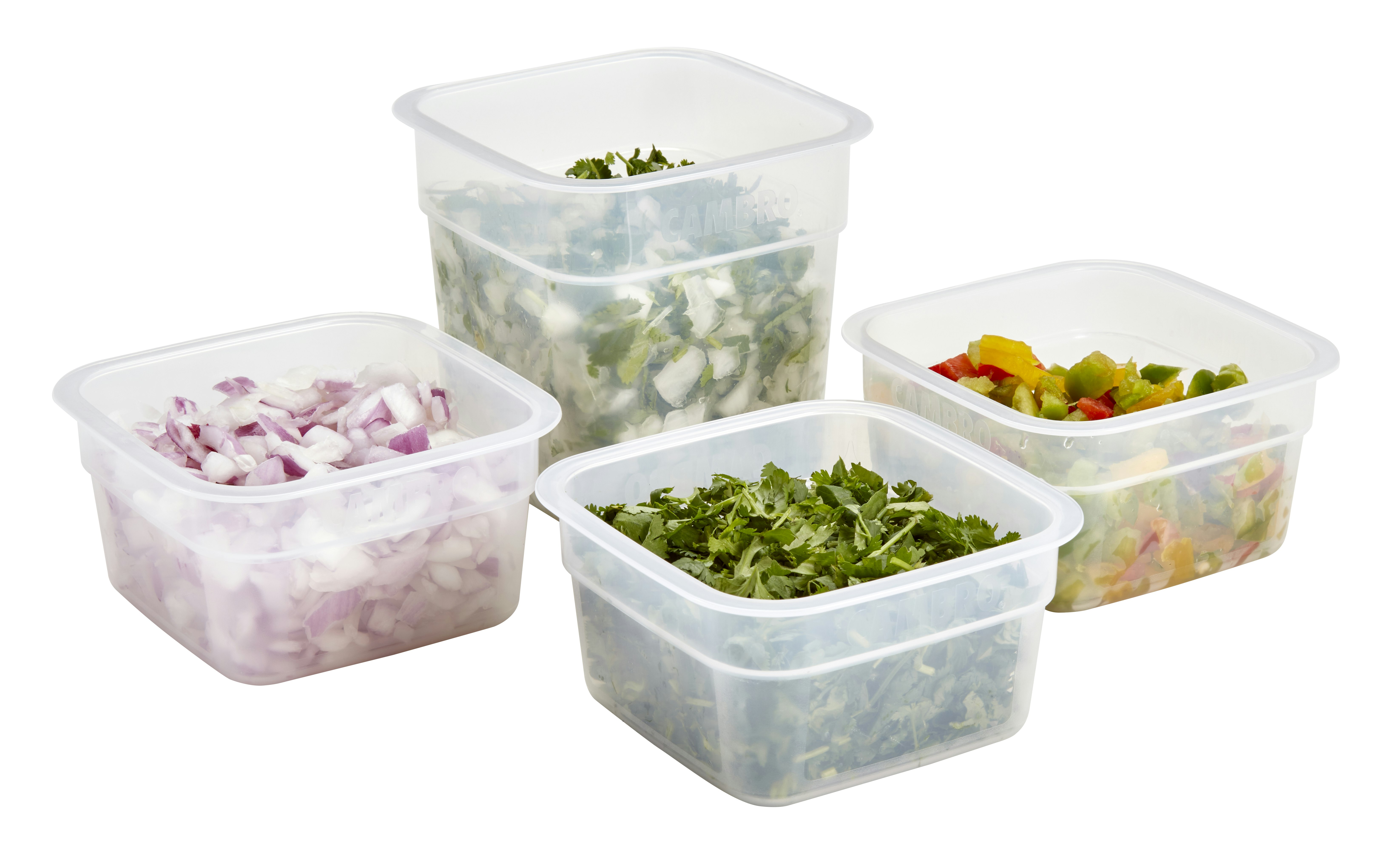 Choice 1 Qt. Translucent Round Polypropylene Food Storage Container