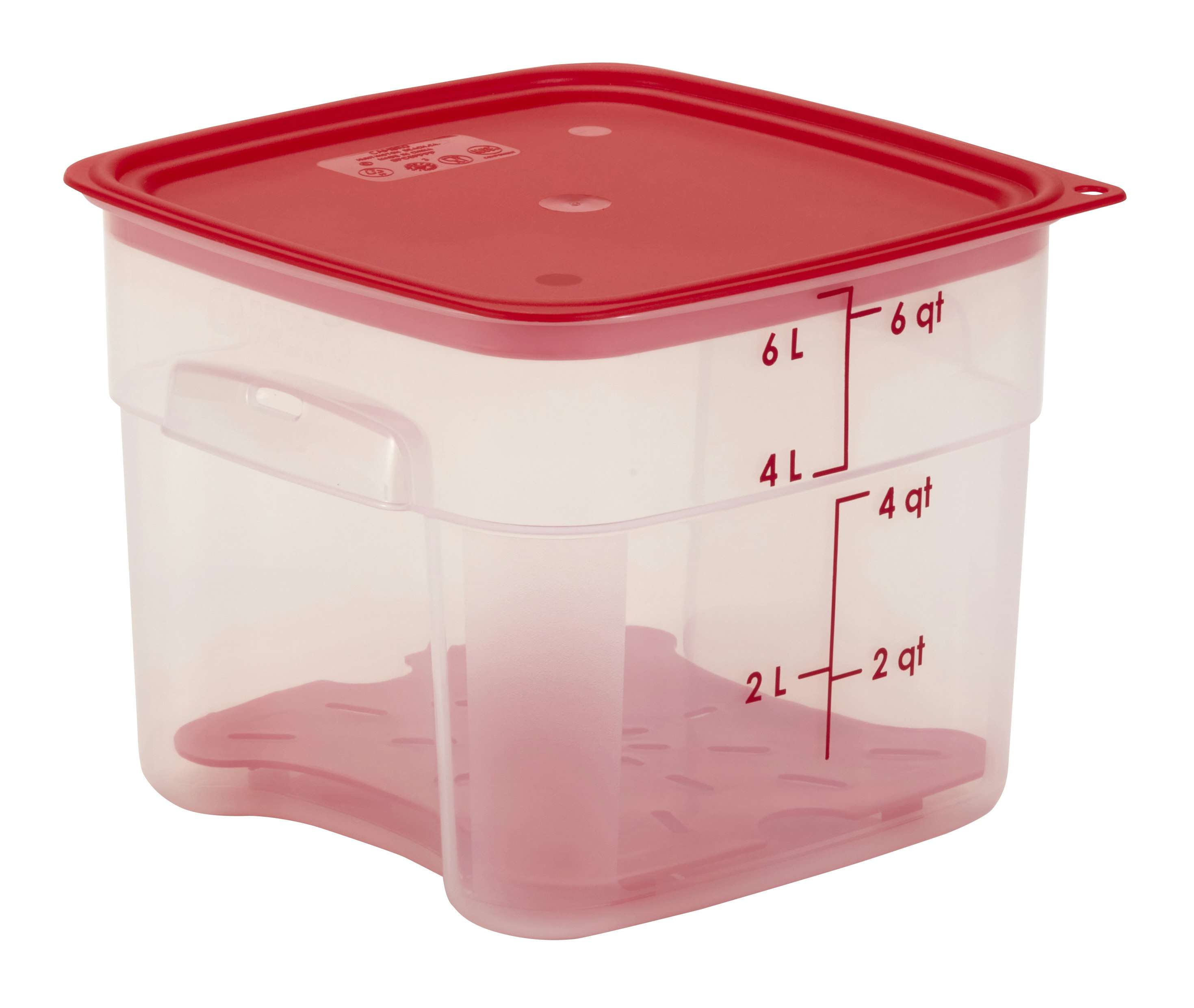 Cambro CamSquares® FreshPro Series Food Storage Container, 8 Qt - 9L x 9W  x 9 3/5H