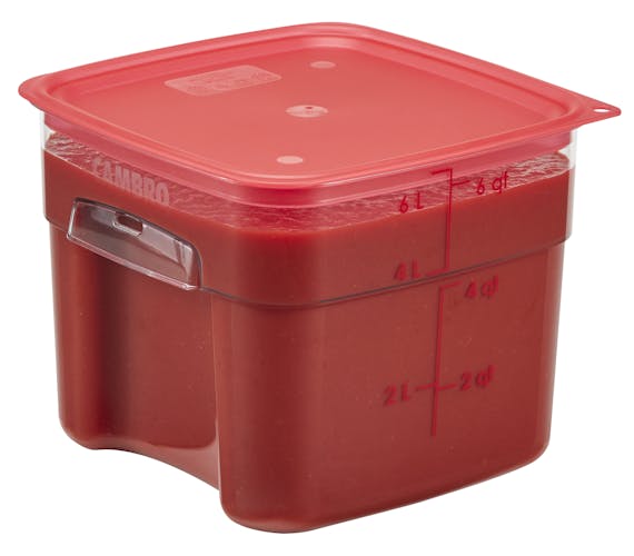 6SFSPROCW135 CamSquares FreshPro 6 QT Container with Easy Seal Cover