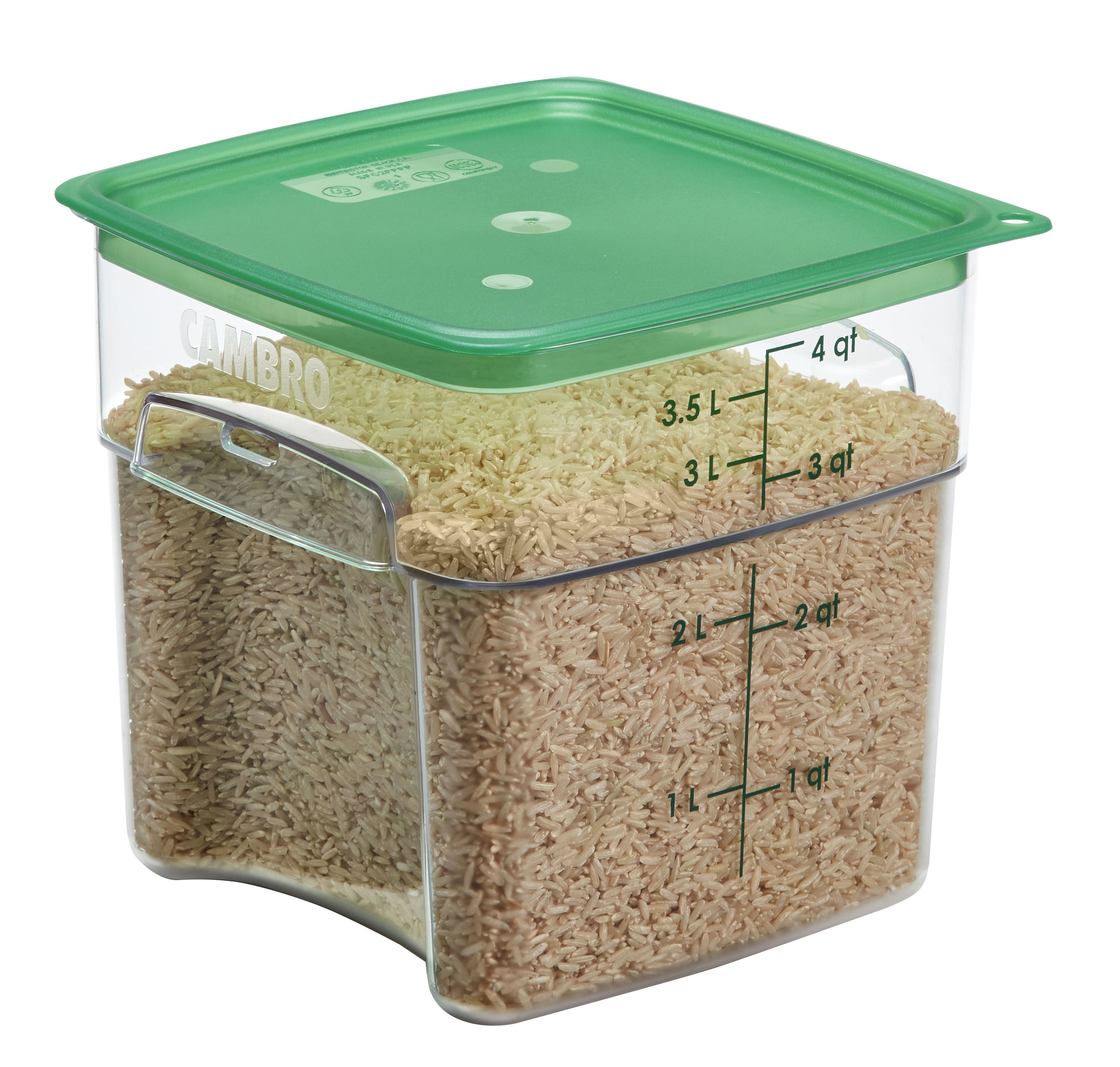 Cambro CamSquares® Classic 2 Qt. Clear Square Polycarbonate Food Storage  Container