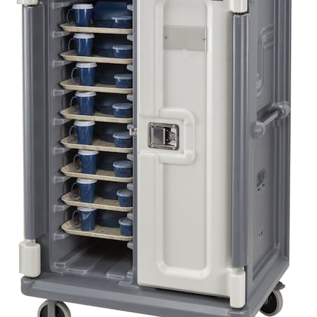 Tall 20-Tray Meal Delivery Cart